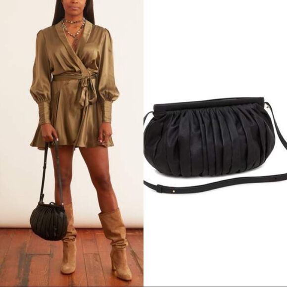 Mansur Gavriel Balloon leather Bag in black - Picture 4 of 13